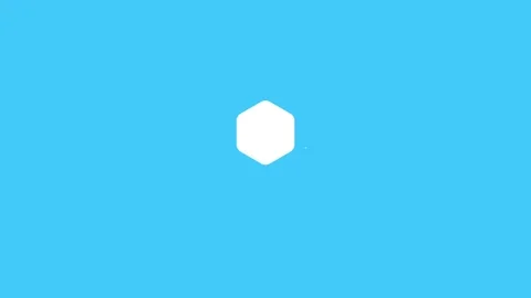 Simple Hexagon Shape on Vibrant Blue Background Illustration Design 스톡 동영상 341926808