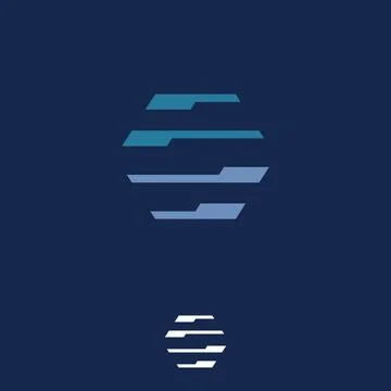 Simple hexagon vector logo concept illustration for your business symbol Stock Illustration