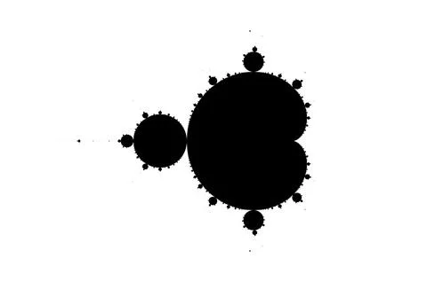 Simple, high-resolution version of the whole Mandelbrot Set Stock Illustration