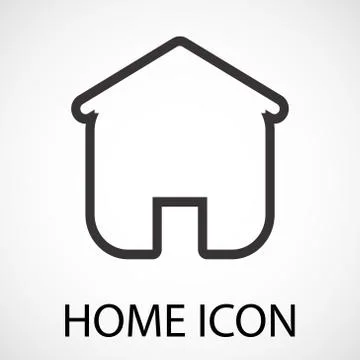 Simple home icon Stock Illustration