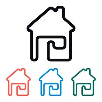 Simple Home Icon, Vector Illustration Stock Illustration