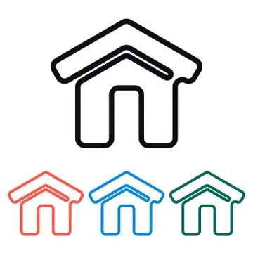 Simple Home Icon, Vector Illustration Stock Illustration