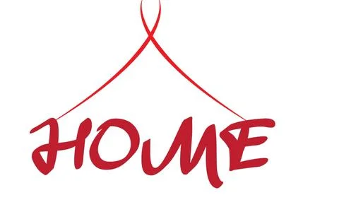 Simple Home Logo Vector File Illustrazione stock