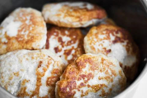 Simple home-made cutlets Foto stock