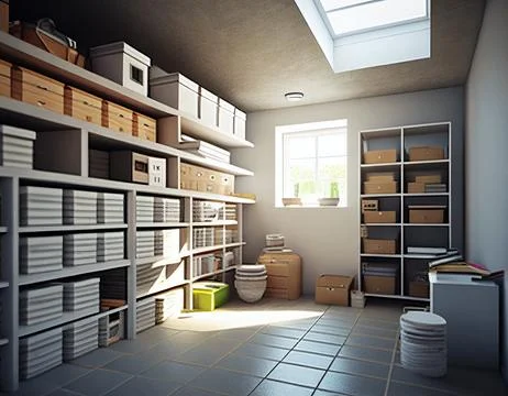 A Simple Home Storage Unit Ilustración de archivo