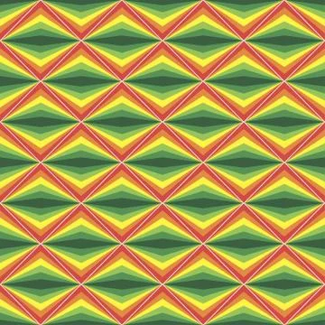 Simple horizontal art background with bright rainbow rombs Stock Illustration