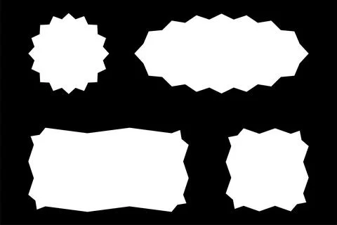 Simple horizontal frame set vector Stock Illustration