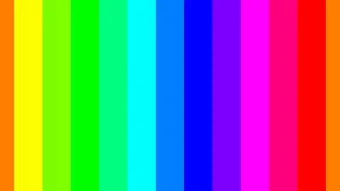 Simple horizontal loop of 12 basic color palette in vertical stripes. Stock Footage 129421430