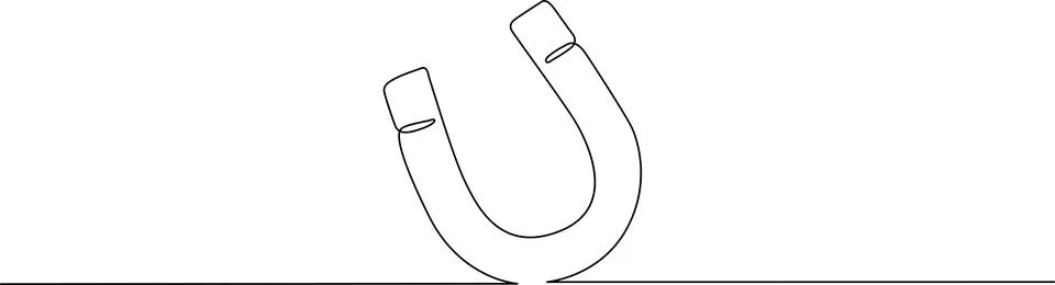 Simple horseshoe illustration Vector Stockillustratie