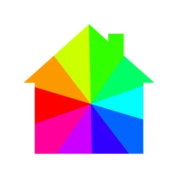A simple house design Illustrazione stock