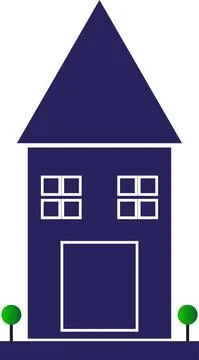 Simple House icon vector illustration Stock Illustration