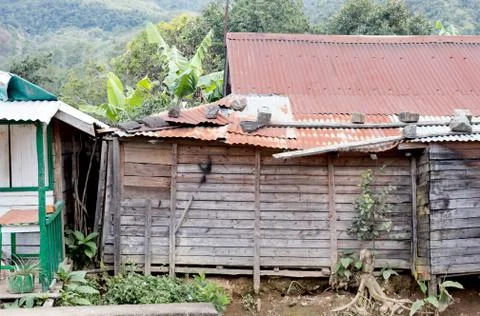 Simple house for the poor Stock Photos