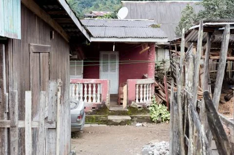 Simple house for the poor Foto stock