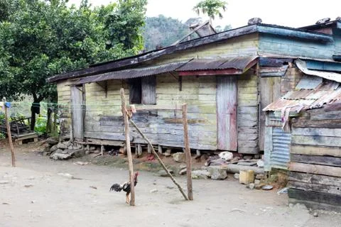 Simple house for the poor Foto stock