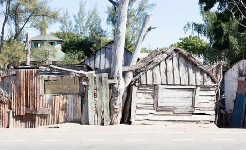Simple house for the poor Stock Photos