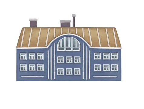 Simple house for your advertisement, design and logo Stock Illustration
