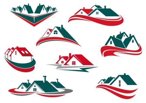 Simple housing concept graphic design Stock Illustration