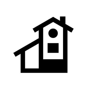 Simple housing icon home developer logo vector art 스톡 일러스트
