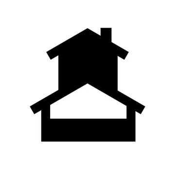 Simple housing icon home developer logo vector art 스톡 일러스트