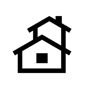 Simple housing icon home developer logo vector art 스톡 일러스트