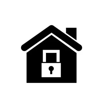Simple housing icon home developer logo vector art Illustrazione stock