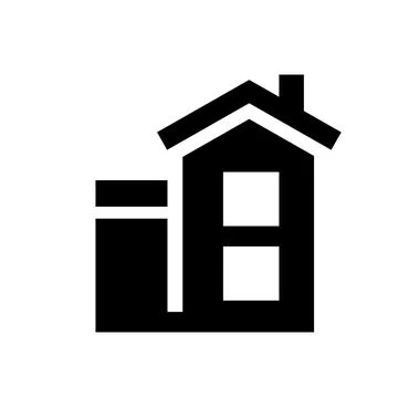 Simple housing icon home developer logo vector art Stock Illustration