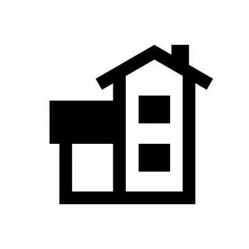 Simple housing icon home developer logo vector art Stock Illustration