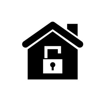 Simple housing icon home developer logo vector art 스톡 일러스트