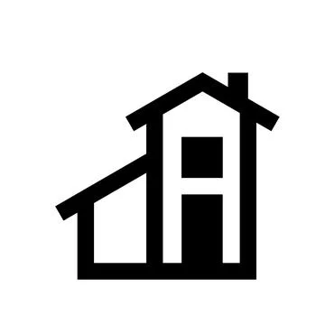 Simple housing icon home developer logo vector art イラスト素材