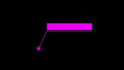 Simple HUD Callout Animation Frame Line Elements Callout Effects Stock Footage 309555280