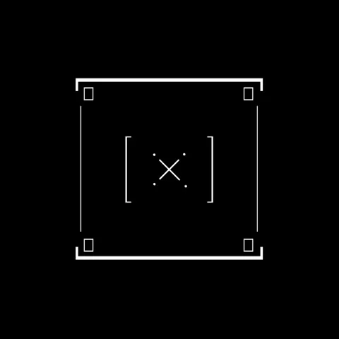 Simple HUD Cross Target Interface Stock Footage 306097962