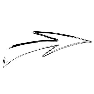 Simple icon of arrow Illustrazione stock