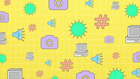 Simple Icon Background 3 Stock Footage 237037406