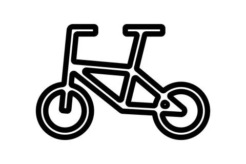 A simple icon of a bicycle. Vector. 스톡 일러스트