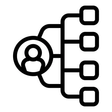 Simple icon of a businessman managing multiple projects simultaneously Stock Illustration