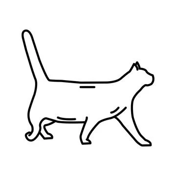 Simple Icon Cat Design Illustration vector for digital and print design Stock Illustration