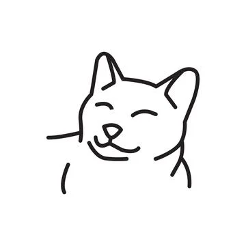Simple Icon Cat Design Illustration vector for digital and print design Stock Illustration