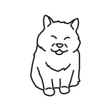 Simple Icon Cat Design Illustration vector for digital and print design Stock Illustration