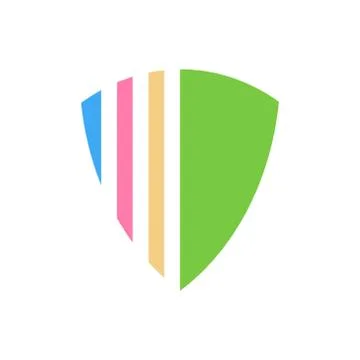 Simple icon design about shield for logo design, reward or any secure project Stock Illustration