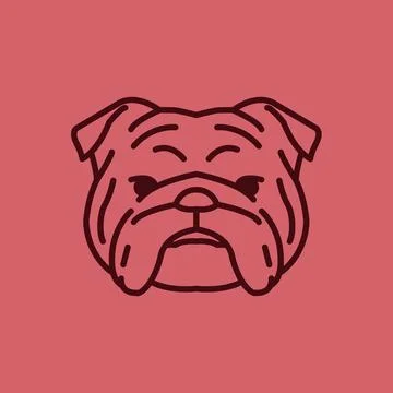 Simple Icon Dog Logo Design Illustration vector for digital and print design Stock Illustration