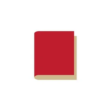 Simple icon in the form of a book. Vector Illustrazione stock