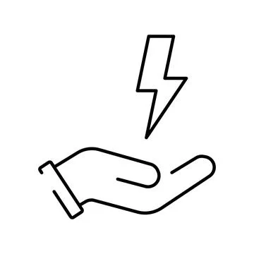 A simple icon icon for saving electricity Vector illustration Stock Illustration