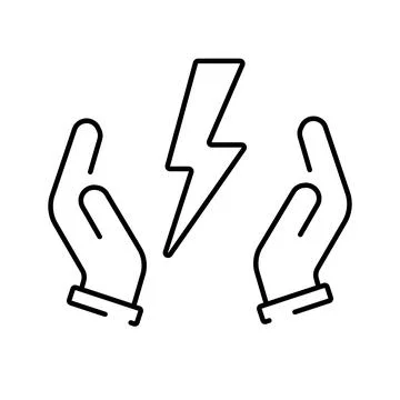 A simple icon icon for saving electricity. Vector illustration Stock Illustration