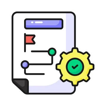 This simple icon of a magnifying glass hovering over a document is perfect for イラスト素材
