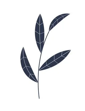 Simple Icon of natural leaf. Vector Illustration EPS10 스톡 일러스트