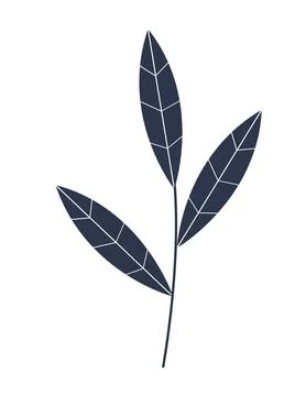 Simple Icon of natural leaf. Vector Illustration EPS10 Illustrazione stock