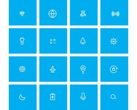 Simple icon phone notification vector Stock Illustration