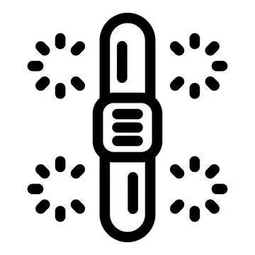 Simple icon of a smart watch with a loading status イラスト素材