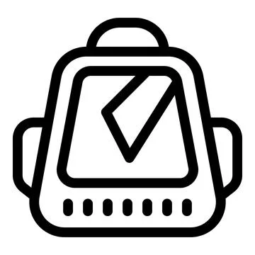 Simple icon of a vr headset with a play symbol on the screen Stock Illustration