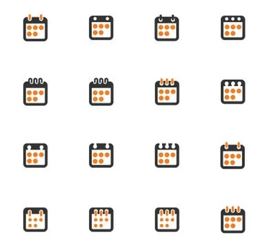 Simple icons set of box イラスト素材